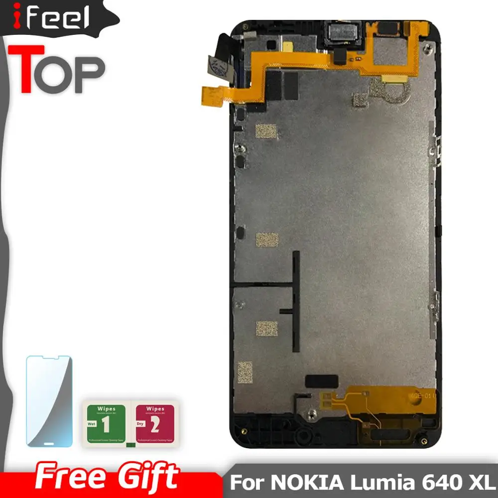 Для Microsoft Nokia Lumia 640 xl ЖК-дисплей сенсорный экран дигитайзер в сборе с рамкой для