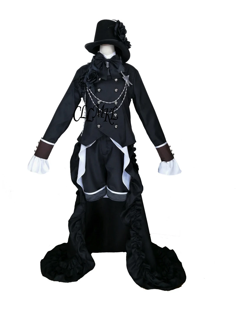 Костюм для косплевечерние черного Батлера из аниме Kuroshitsuji|dress cosplay|black butler cielcosplay