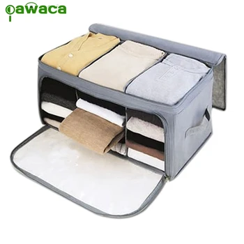 

Home Storage Bags Clothes Storing Bags Wardrobe Non-woven Quilts Pillows Storage Boxes Fabric Luggage Home Closet Divider