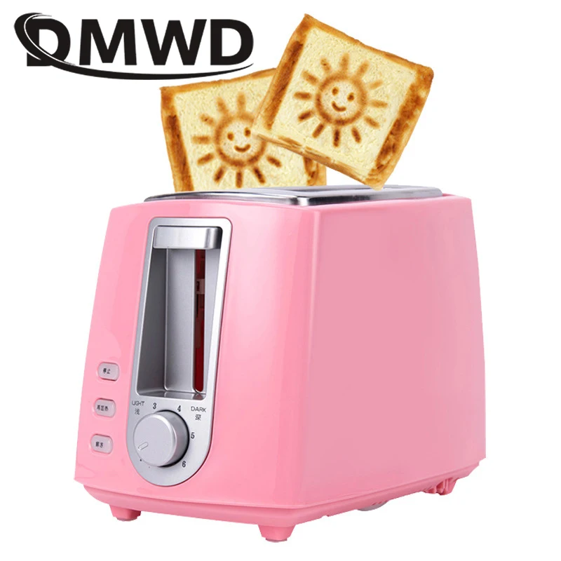 DWMD Stainless steel Electric Toaster Household Automatic Bread Baking