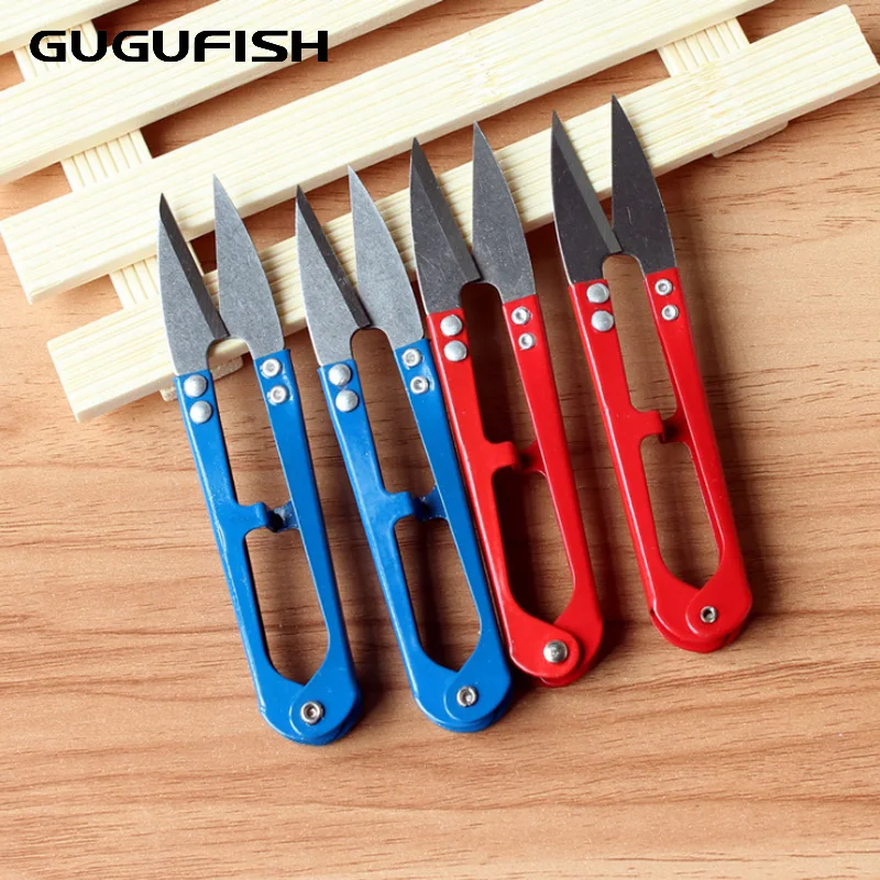

GUGUFISH 2pc 2018 new Useful U Shape fishing Scissors Nipper Trimming Scissors Nippers