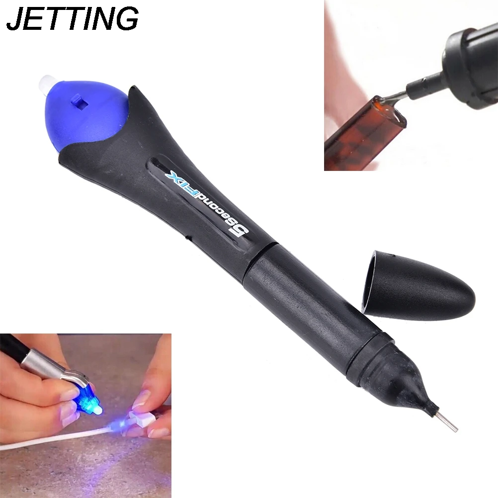 1PCS 5 Second Quick Fix Liquid Glue Pen UV Light Repair Tool With Glue Super Powered Liquid Plastic Welding Compound