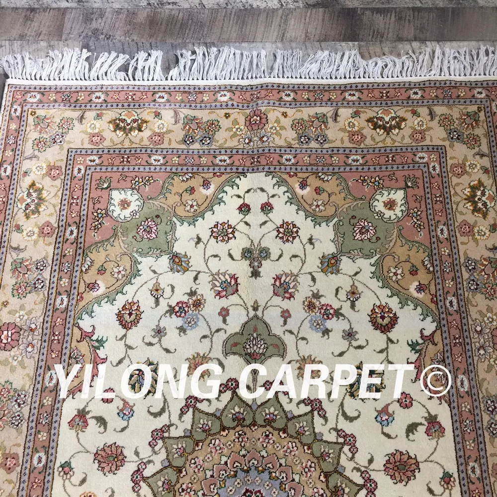 Yilong 4 'x 6' турецкий коврик ручной работы восточные прочные шерсть шелк
