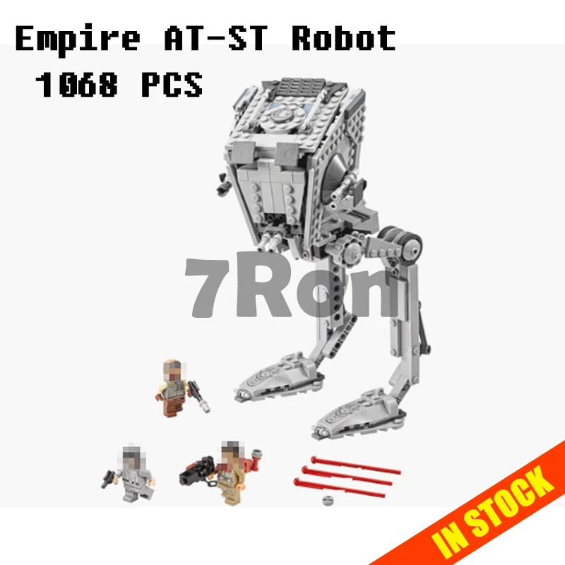 

Model building toys hobbies 05052 1068pcs The Empire AT-ST Robot Compatible With lego 10174 Blocks Educational DIY Bricks