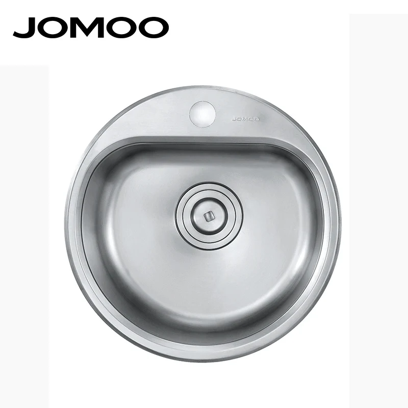 aliexpresscom buy jomoo kitchen sink stainless steel single bowl round shape sink strainer set drain brush finish apron sink evier disipador from - Kitchen Sink Round aliexpresscom buy jomoo kitchen sink stainless steel single bowl round shape sink strainer set drain brush finish apron sink evier disipador from - Kitchen Sink Round