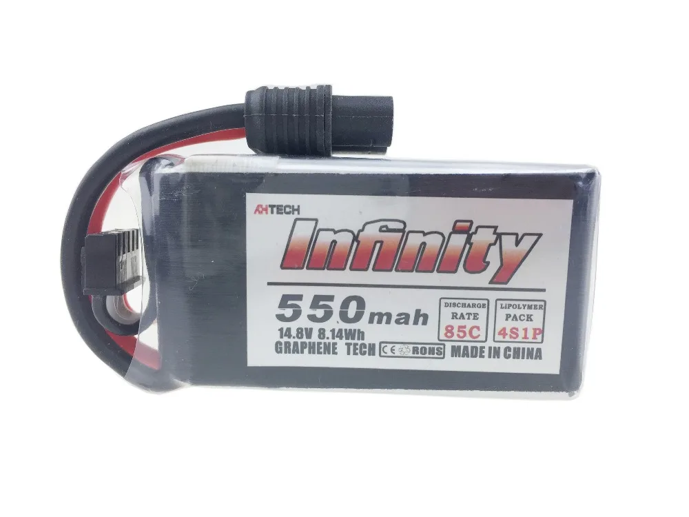 

Infinity 500mah 550mah 25C 40C 85C 2S 3S 4S 7.4V 11.1V 14.8V LiPo Battery JST SY60 XT60 Plugs for RC FPV Multicopter Model Drone