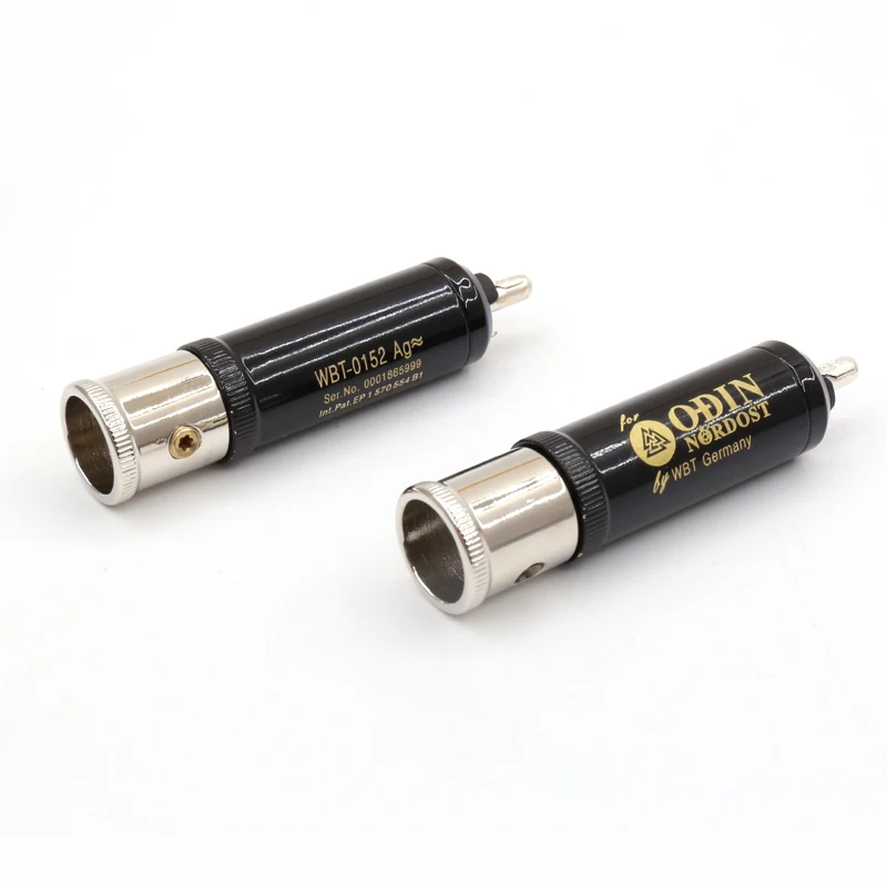 4 шт. Nordost ODIN 99.998% Чистая медь посеребренные WBT RCA соединители с DIY RCA кабель