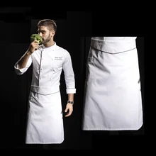 Новое поступление высокое качество длинная талия галстук закрытие водонепроницаемый ресторанный фартук шеф-повара фартук