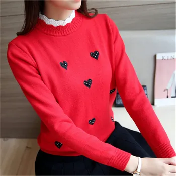 

2018 Korean Fashion Women Sweaters and Pullovers Sueter Mujer Ruffled Sleeve Turtleneck Solid Slim Sexy Elastic Women Tops