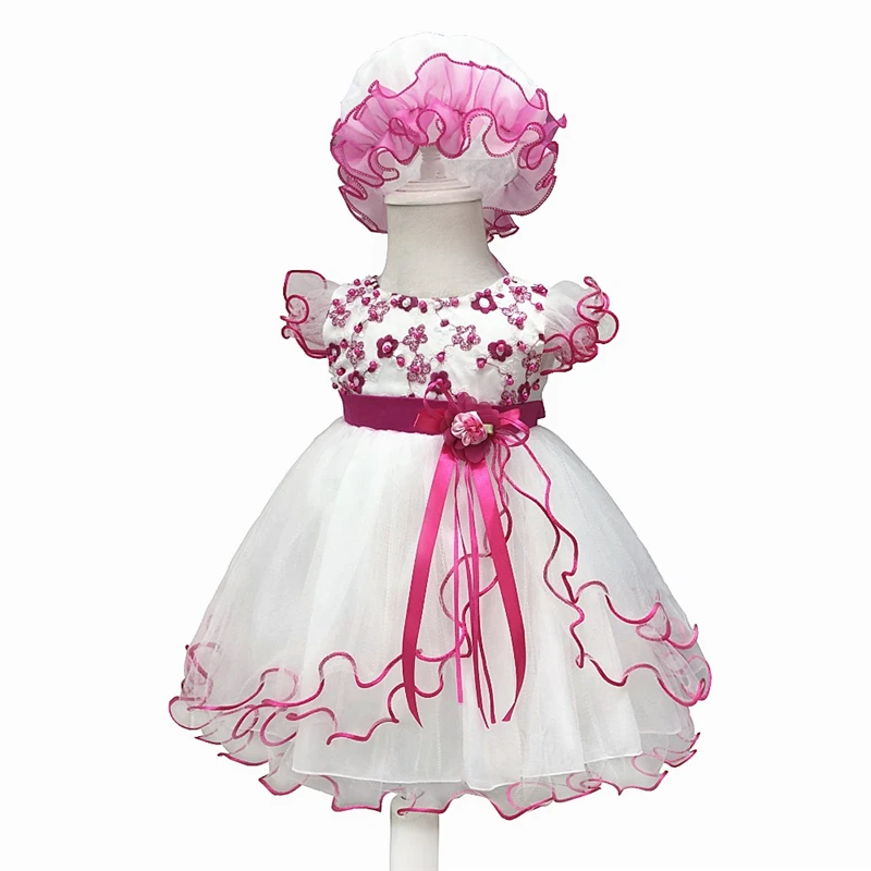 

Gorgeous Baby Events Party Wear Tutu Tulle Infant Christening Gowns Children's Princess Dresses for Girls Toddler Evening Dress