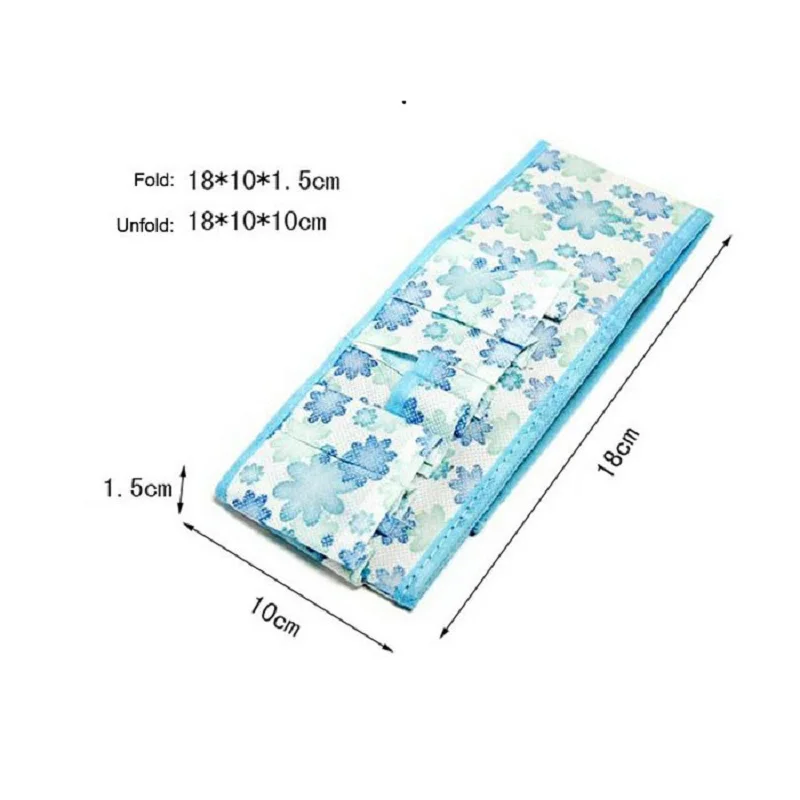 Naivety ماكياج التجميل حقيبة جديد مشرق الزهور حاوية تخزين مربع المنظم فتاة طوي قرطاسية 11S60921