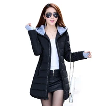 2017 Wadded Jacket Female New Women s Winter Jacket Cotton Jacket Slim Parkas Ladies Coat Plus