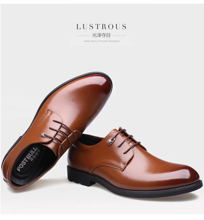 Мужские туфли на плоской подошве из натуральной кожи высокого качества мужские туфли-оксфорды на шнуровке в деловом стиле Мужская официальная обувь