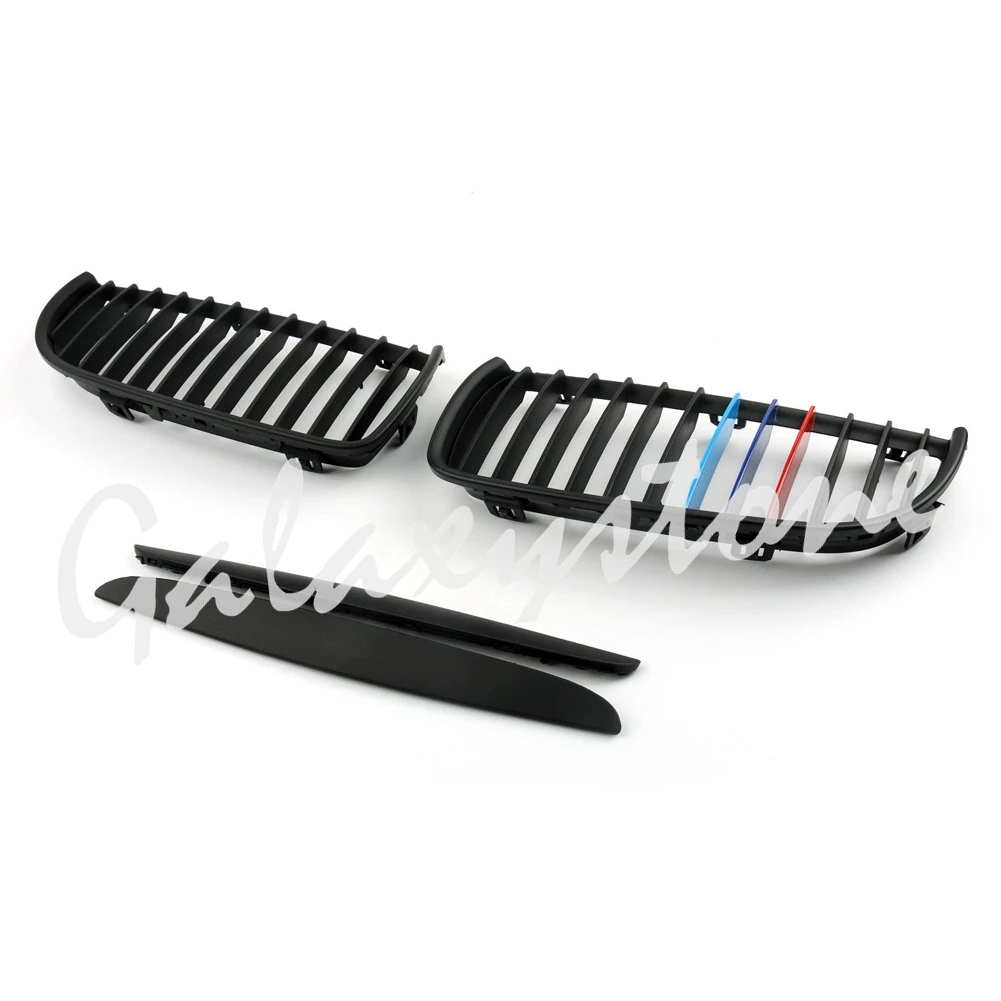 

4X M Color Black Kidney Tuning Front Grilles For BMW E90 3 Series Sedan 2005-2008