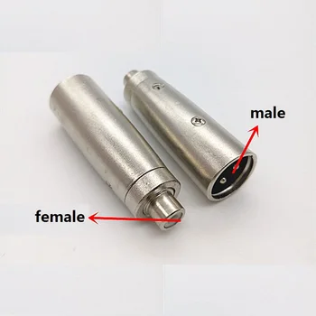 

RCA female to 3Pin XLR male Adapter plug Audio signal converter plug Microphone audio converter XLR Jack