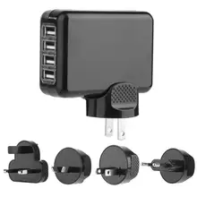 4 Порты USB Зарядное устройство 5 V 2.1A дорожное настенное зарядное Зарядное устройство с США/AU/ЕС/вилки UK Универсальный USB Зарядное устройство для iPhone мобильного телефона Зарядное устройство