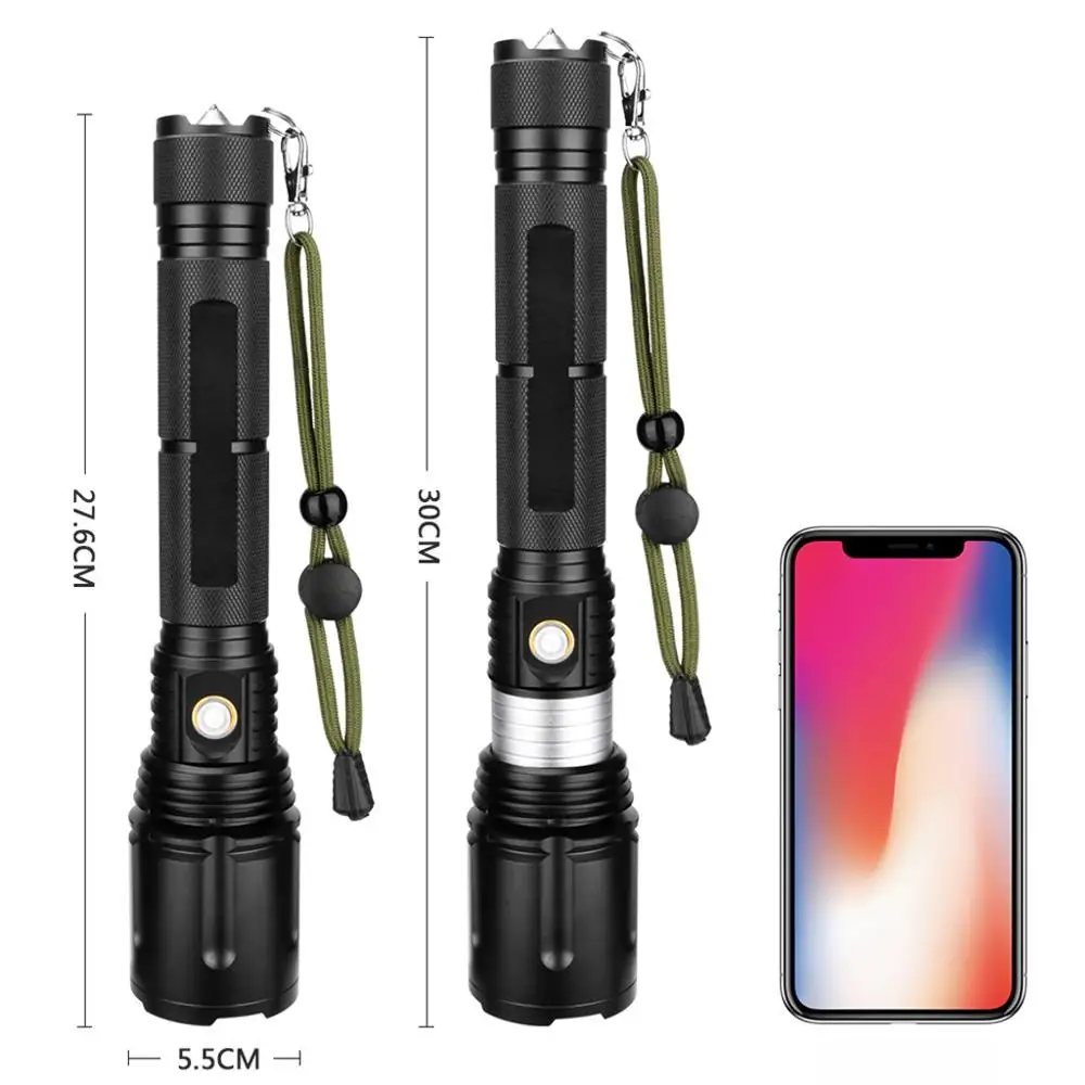 

USB Rechargeable P70 LED Zoom Focus Flashlight lamp Hunting Lamp 5 Modes Camping Powerful Led Flashlight #4A19