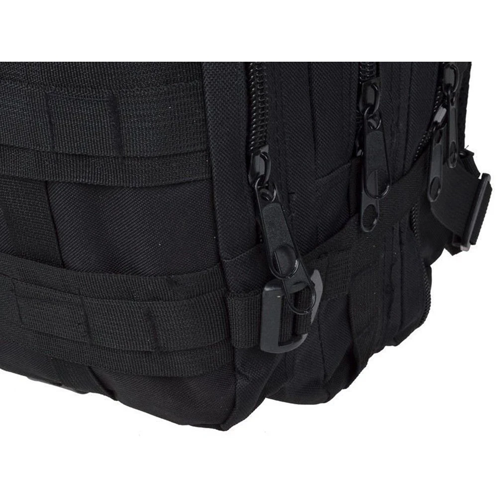  Men Outdoor backpack Military Tactical Backpack Camping Hiking Hunting Trekking Backpack (Black)