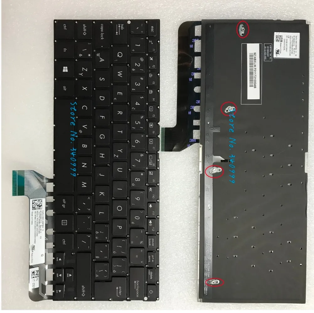 

New Czech Keyboard For ASUS ZenBook UX430UA UX430UQ UX430U backlit No frame
