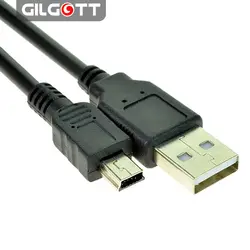 50 см Mini-USB быстро Чаринг кабель USB2.0 мужчина к Mini 5Pin B Синхронизация данных Зарядное устройство кабель для MP3 MP4 плеер gps Камера