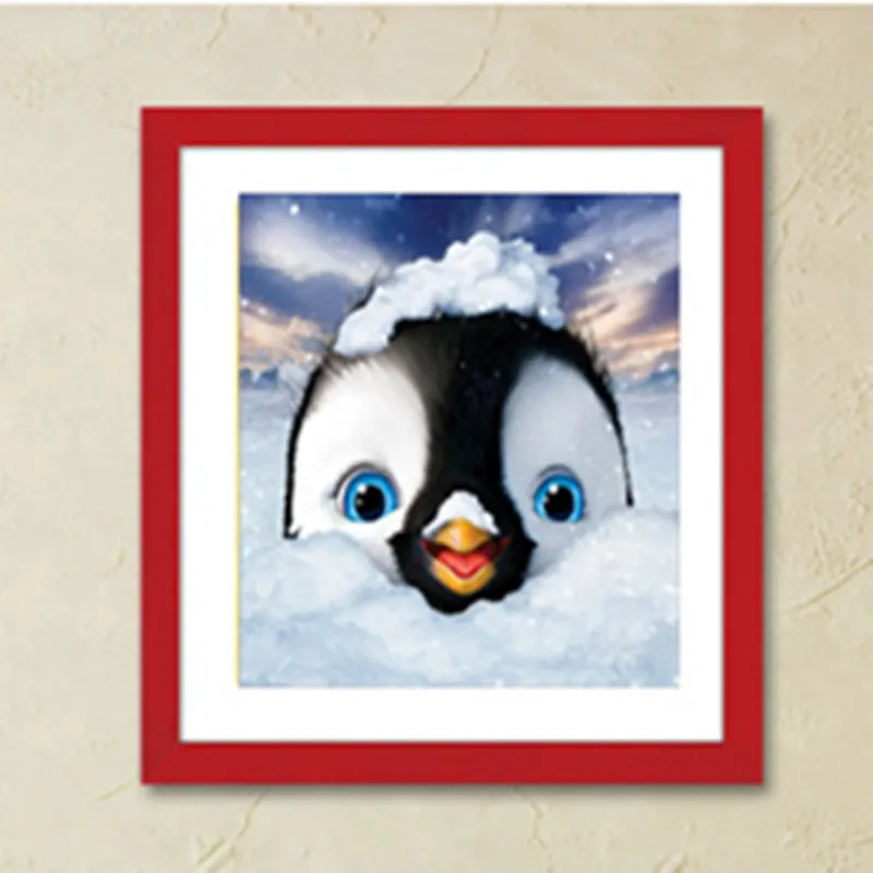 

Diamond 5D DIY Diamond Painting "Lovely Penguin" Embroidery Cross Stitch Rhinestone Mosaic Painting Decor Gift
