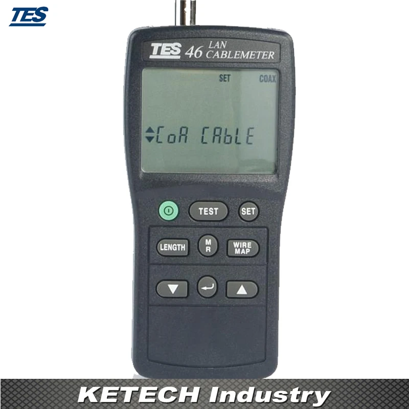 Handheld UTP FTP Coax Cables Network Cable Tester TES46in Circuit