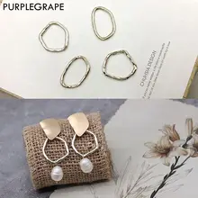 16 шт. DIY серьги ювелирные изделия из сплава KC золото азиатское золото ювелирные изделия Аксессуары материал нерегулярные круглые овальные границы