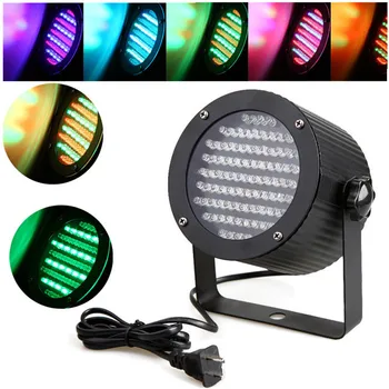 

6 Channel 25W 86LED Sound Active RGB Stage Par Lights with DMX512 Code Switch Control Stage Light for Club KTV Party Light Play