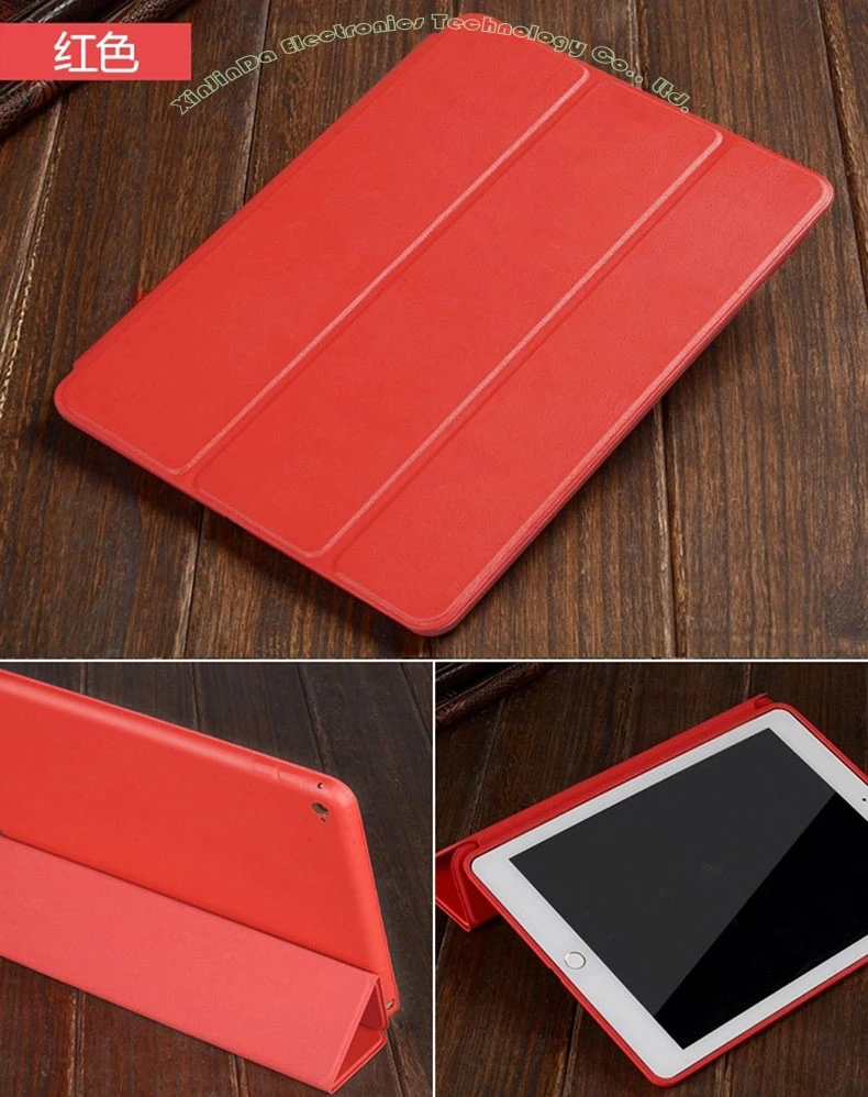 1 шт. Фирменная Новинка официальный модный умный чехол для Apple iPad 4/3/2 ультра тонкий чехол-книжка чехол+ Экран пленка NO: I4001 - Цвет: Красный