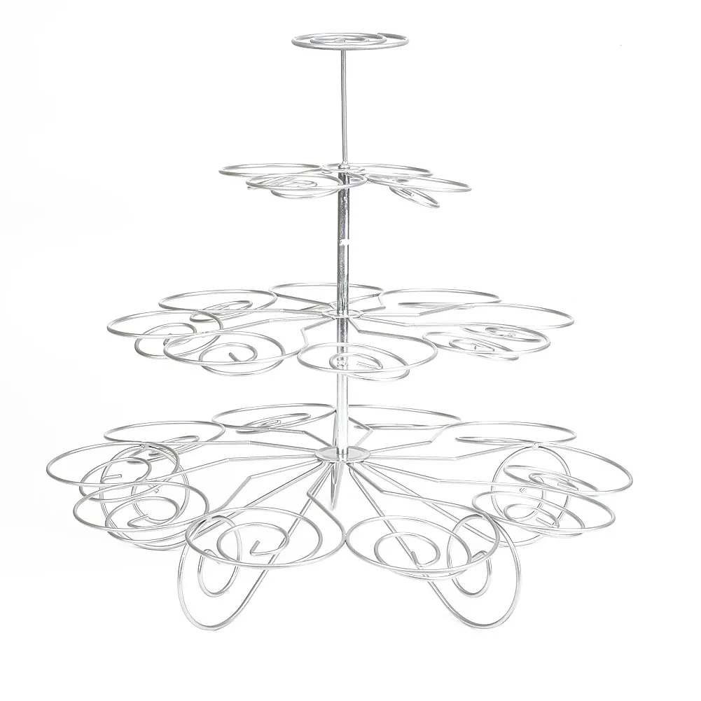 

Nordic Detachable 4-Layers Metal Cupcake Holder Christmas Trees Type Cake Stand Table Cake Deco Stand Holder for Birthday Party
