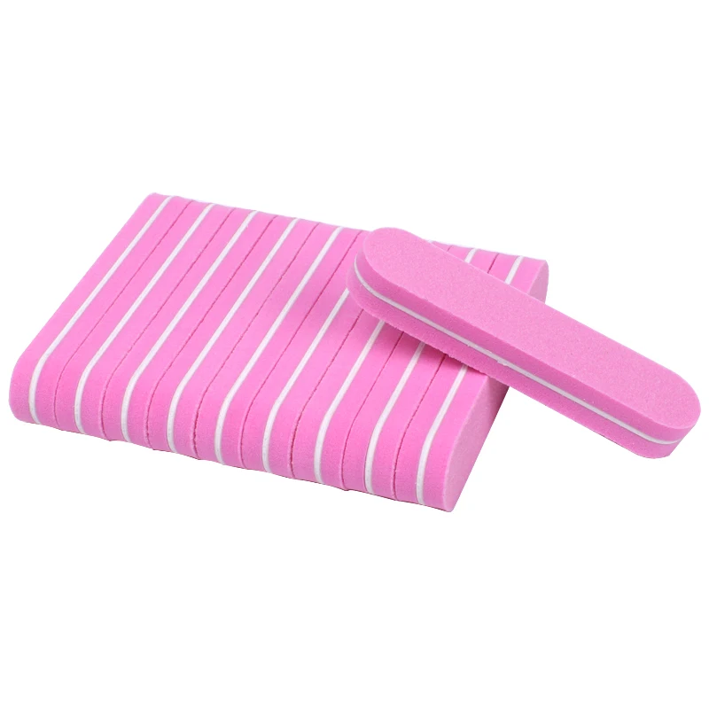Bloco de Lixamento da Esponja de Moagem de Polimento Ferramenta da Arte do Unha Rosa uv Gel Unha Buffers Arquivos Manicure Nagelvijl 100 Pçs - Set 3 Lixas e polidores de unha