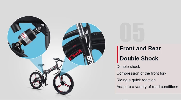 Discount 26 inch folding electric mountain bike 48V variable speed smart GPS APP ebike Double battery built-in lithium battery 40KM/H 21 Discount 26 inch folding electric mountain bike 48V variable speed smart GPS APP ebike Double battery built-in lithium battery 40KM/H 21