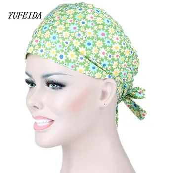 

Women Men Scrub Cap Nurse Doctor Surgical Unisex Hospital Adjustable Medical Caps Scrub Lab Clinic Dental Operation Hat