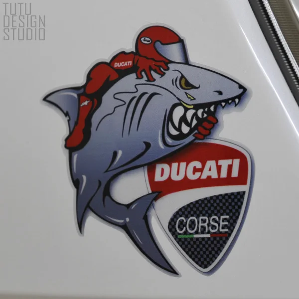 TDS Car Stickers For DUCATI SHARK Shield Reflective Stickers Car Body ...