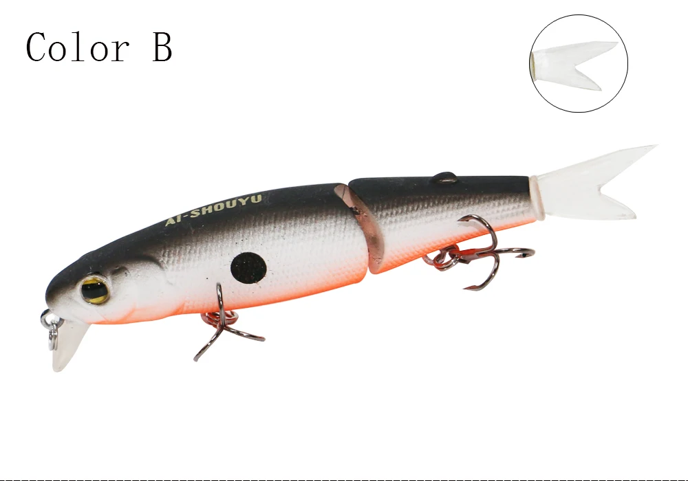70mm 8g crankbait duro com cauda macia