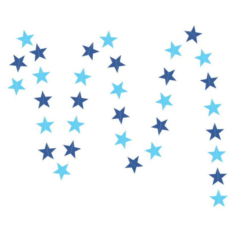 Paper Star Hanging Garlands Tree Home Decor Christmas Birthday Wedding Party Decorations1 pc Paper Garlands 4M
