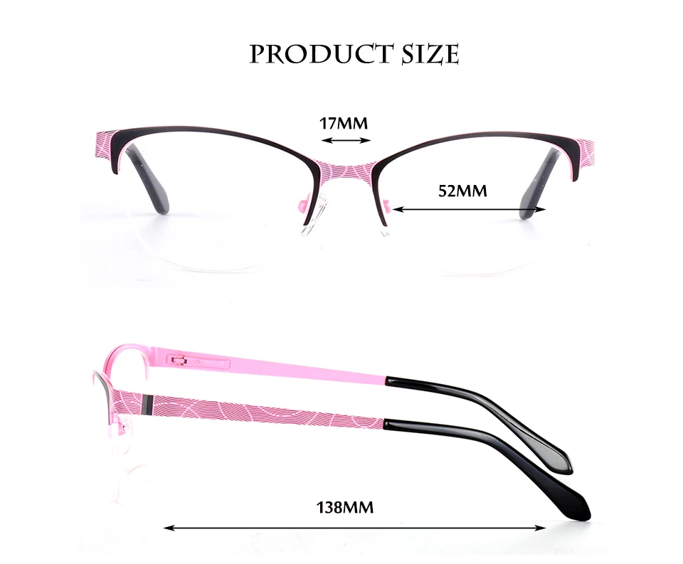 Модные металлические очки в полуободковой оправе прогрессивные оптические Мультифокальные рецептурные линзы из нержавеющей стали оправа