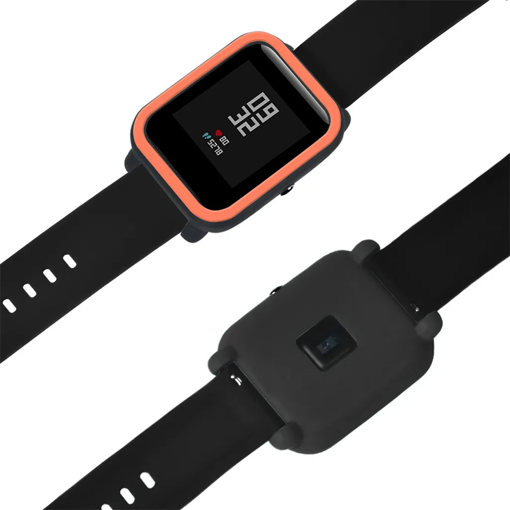 Модные прочные часы Чехлы Мягкий силиконовый чехол для Huami Amazfit Bip Молодежные часы с защитой экрана повседневные часы Чехлы