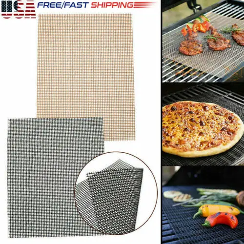 

1Pcs Mesh Grill Mat Grill Mat BBQ Grill Mesh Mat Non-Stick Teflon Cooking Sheet Liner Fish 30X40CM