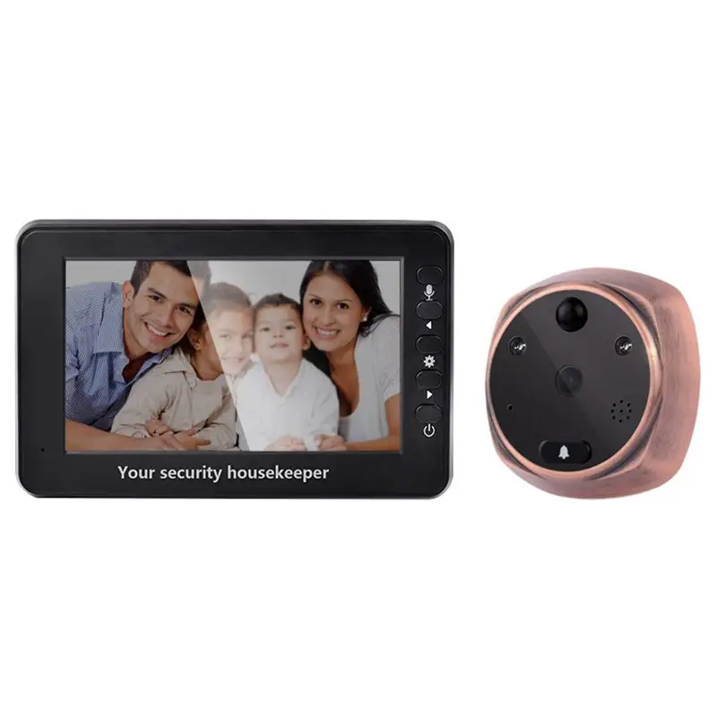 

MOOL 4.3-inch TFT LCD digital intercom door peephole camera Infrared sensor doorbell camera