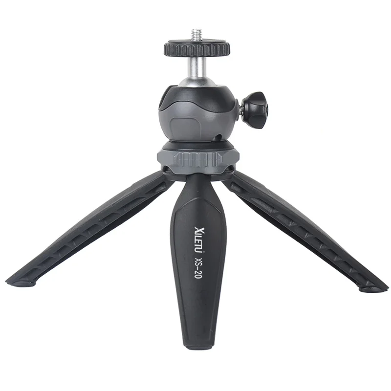

XS-20 Mini Tripod Compact Lightweight Tripod with Detachable Ball head 360 Degree Rotation for Camera & Smartphone Q19825
