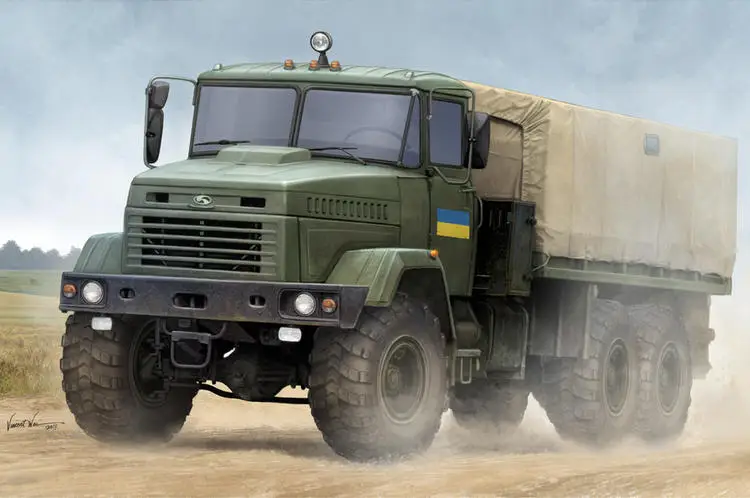 

Hobbyboss 85512 1/35 Украины KrAz-6322 солдат грузовой автомобиль