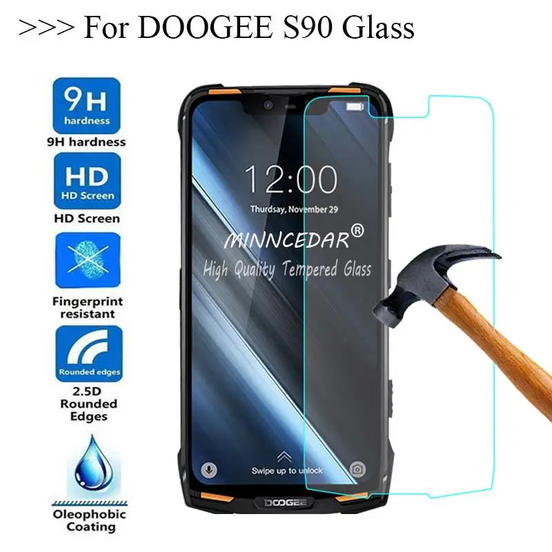 DOOGEE S90 Закаленное стекло протектор 100% новый хорошее качество премиум 9H защита