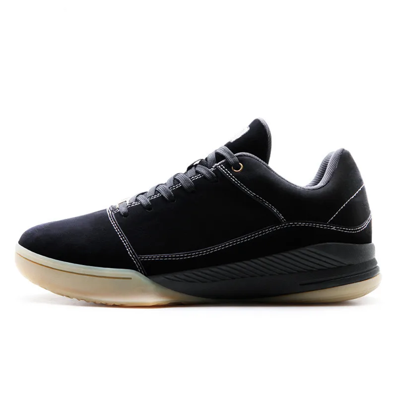 Высокое качество баскетбольные кроссовки мужская обувь новая дышащая Спортивная обувь Мужская низкая Взрывная волнистая обувь#39-#45 - Цвет: Черный