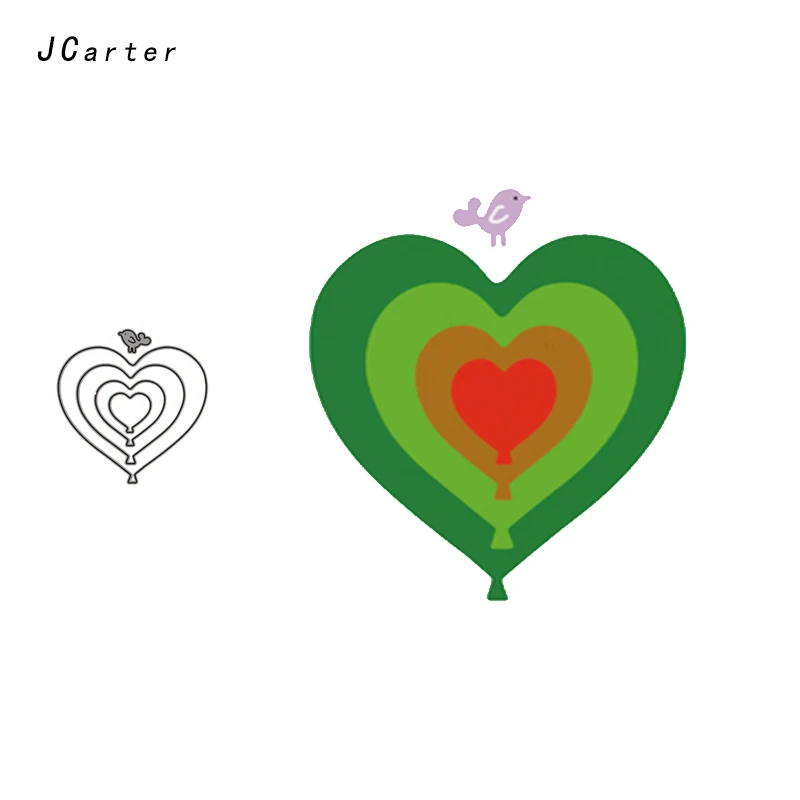 

JC Metal Cutting Dies for Scrapbooking Craft Cut Die Multiple Heart Stencil Handmade Album Paper Cards Decor Model Craft 2019