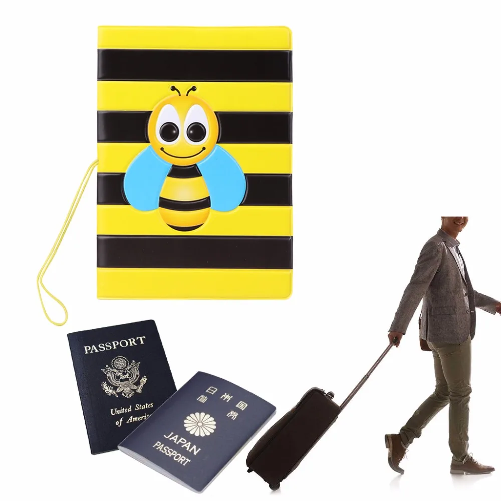THINKTHENDO, 14x9,6 см,, для путешествий, простой, для паспорта, ID карты, Обложка, держатель, чехол, защитная кожа, ПВХ, новинка