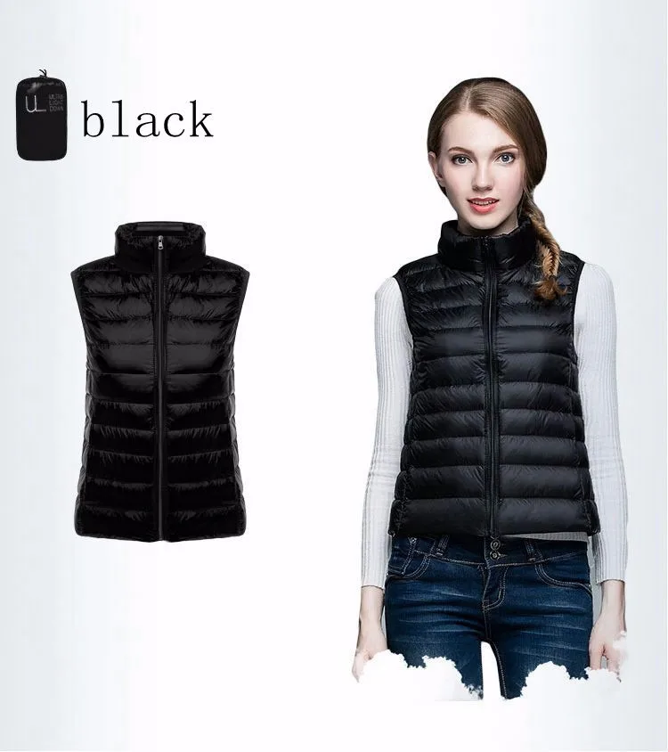 NewBang Brand Women Sleeveless Womens Ultra Light Down Vests Slim Jacket Girl Gilet Plus Lightweight Windproof Warm Waistcoat
