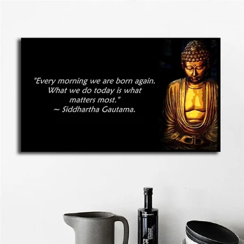 

Spirit Buddha Buddhist Motivational Quote Minimalist Art Canvas Poster Print Painting Wall Picture Modern Home Decoration