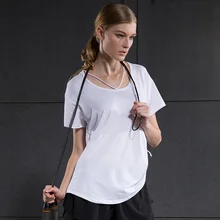 2017 New Demix Sports Blouses Women s Short Sleeved T shirt Female Summer Loose Gym Running