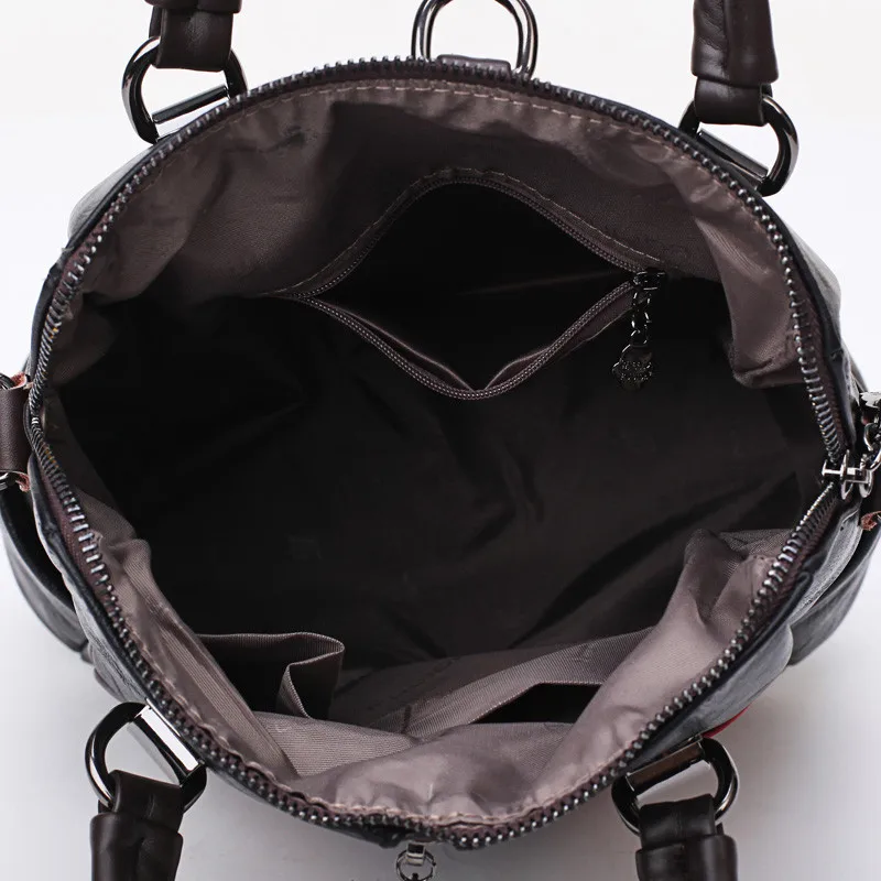 Женский многофункциональный рюкзак 3-в-1, женская мягкая натуральная кожа, сумка на плечо для девочки, Mochila, контрастная Комбинированная Дорожная сумка, рюкзак